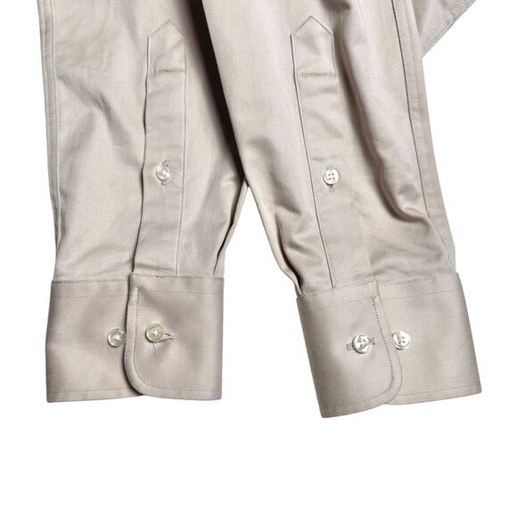 John Henric | Men | Beige Zip Up Safari Over-Shirt Jacket | Size EU 39 Medium - Picture 10 of 11